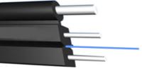Fibra ao diâmetro aéreo exterior 2* do aço Wire/FRP/KFRP do cabo pendente 1core FTTH da casa (0.5-0.8MM)