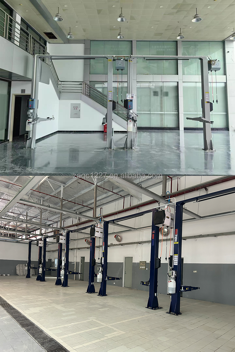Two Post Hydraulic Auto Lift 5000kg Capacity 1800mm Lift Height Car Lifting Machine