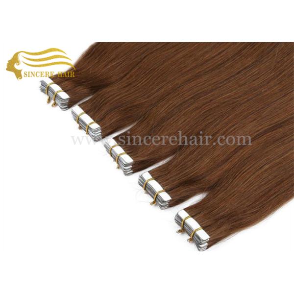 55 CM 2.5 Gram STW Tape In Hair Extensions for sale, 22" Straight Brown Doulble Sided Tape Remy Hair Extensions For Sale 55 CM 2.5 Gram STW Tape In Hair Extensions for sale, 22