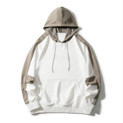 As camisetas 100% longas frescas da luva do algodão deixam cair o Hoodie do cordão do bloco da cor do ombro