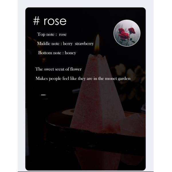 Home Decoration Cone Shape Scented Soy Wax Candle With Luxury Candle Packaging Box