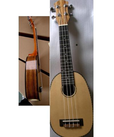 21"  concert Ukulele spruce top solidwood hawaii guitar high quality AGUL26