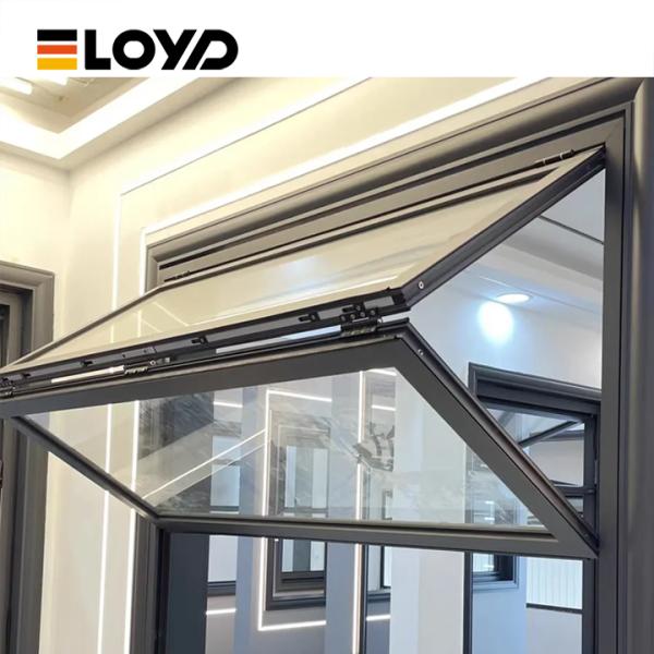 Aluminum Folding Window with Double Glazed Tempered Glass