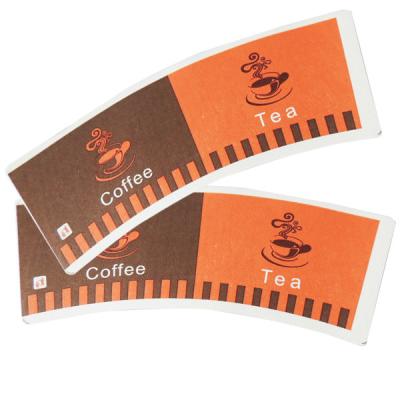 biodegradable 9oz cutting and printing paper cup fan for food packaging