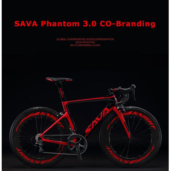 CE/ISO Phantom 3.0 Bike , 78mm Wheels Carbon Frame Racing Bike