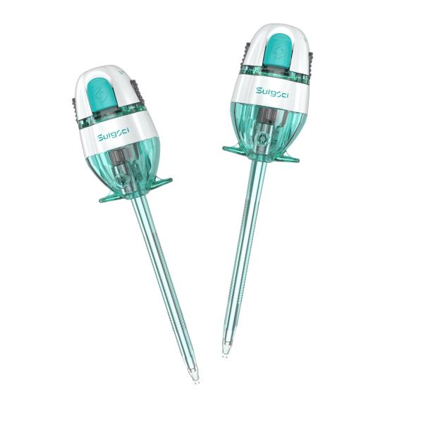 Trocar óptico de 5 mm com duplo selo certificado CE para cirurgia laparoscópica