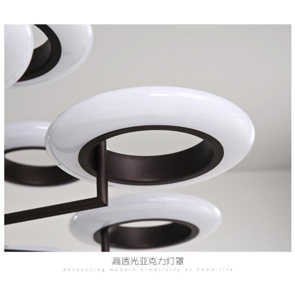The 2018 new fashion iron + aluminum alloy plus acrylic coffee color lights 50W / 80W / 90W/ 120W