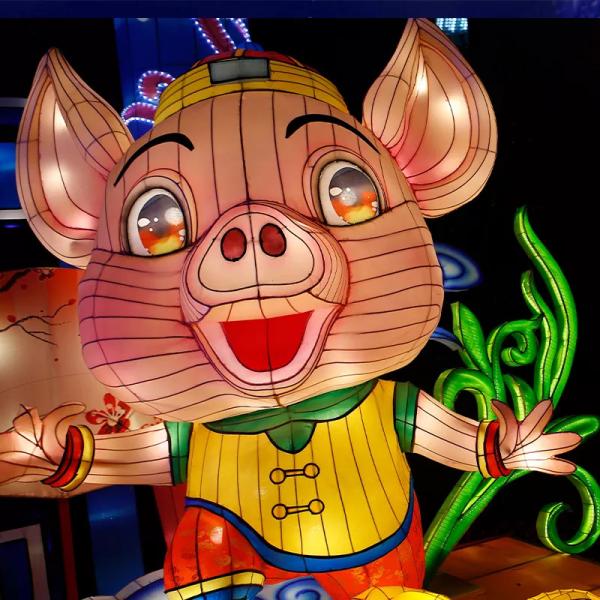 Фонарики украшения китайские животные водоустойчивые/солнепрооф для фестиваля