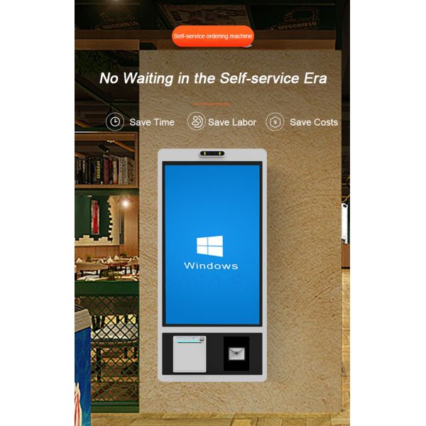 Factory Price 32 inch Windows System with Touch Screen Wall Mounted Vending Machine Self Service Ordering Kiosk