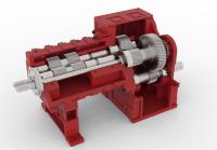 Caixa de engrenagens da extrusora de parafuso duplo de alta resistência com substituição de máquina masterbatch de enchimento de material de ferro fundido