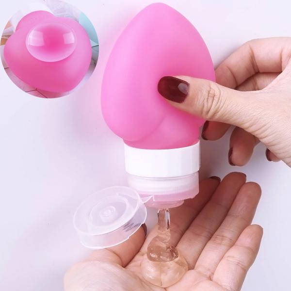 78ml Refillable Silicone Travel Bottles Squeezable With Sucker