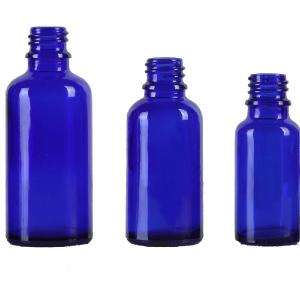 Бутылки 1 капельницы глаза синего стекла дюйма 0.05мм для косметической упаковки