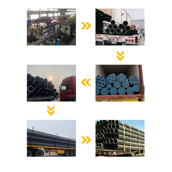 ASTM A335 Стандартная горячо прокатаная цепная стальная труба длина 5,8-12 м