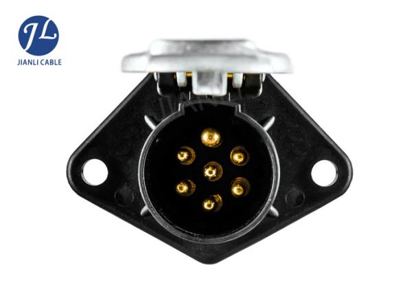Electrica Coiled Wire Cable 7 Plug To 3 Cameras For Bus Lorry Monitor System