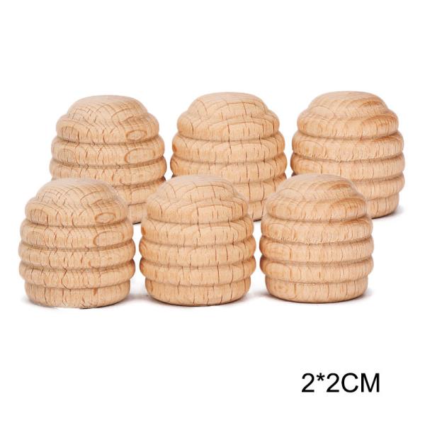 brinquedos de madeira educacionais de Montessori do empilhador do arco-íris 6pcs