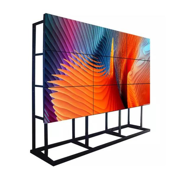 46 Inch LCD Splicing Screen with 500 Nits Brightness and 3.5mm Bezel for LED Advertising Video Wall