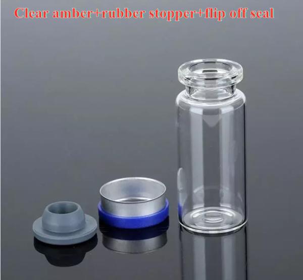 Borosilicate 18mm Clear Glass Vials With Caps USP Type Empty Glass Vial