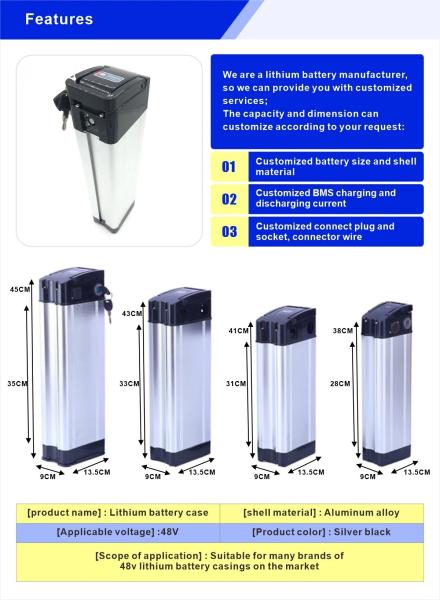 24 volts 250w bicicleta elétrica dobrável de lítio de prata bateria de peixe 24v