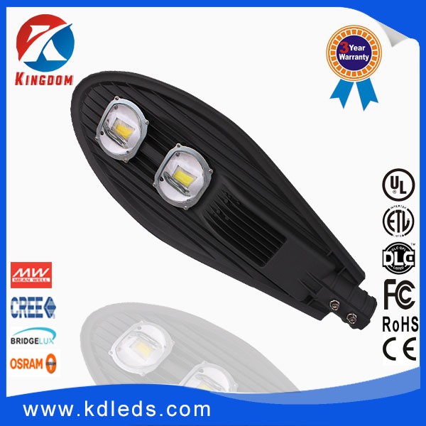 High lumens Bridgelux cob outdoor 100w ip65 led street light price