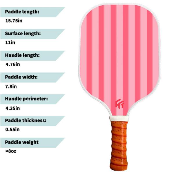 Pack Boîte à bulles/pcs 2024 Raquette à pickleball en fibre de verre personnalisée pour le confort professionnel
