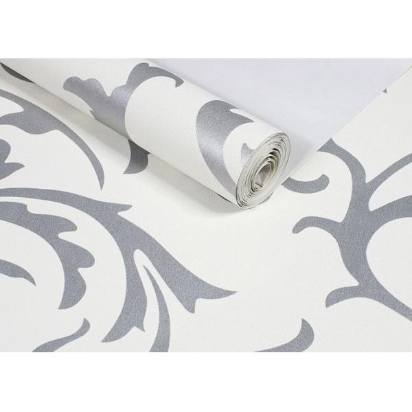 White Non - woven Removable European Style Wallpaper For Living Room