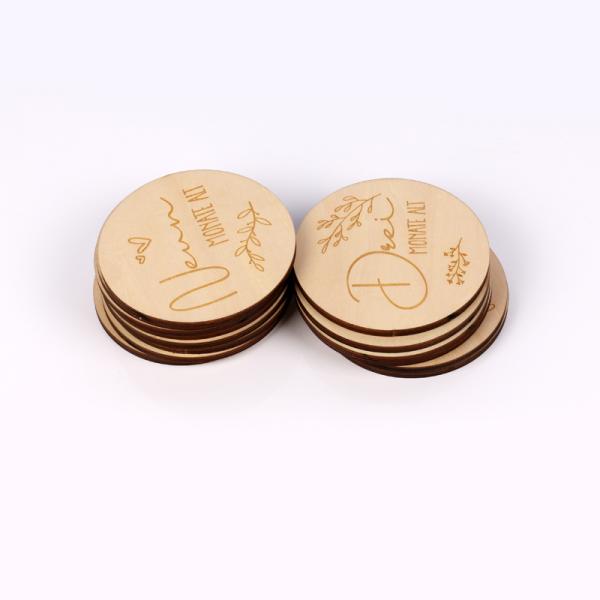 Baby 13 Pcs  Wooden Milestone Discs First Year Monthly Milestone Cards