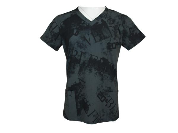 Spandex 8% do poliéster 92% T-SHIRT & POLO de 150 homens do decote em V da G/M