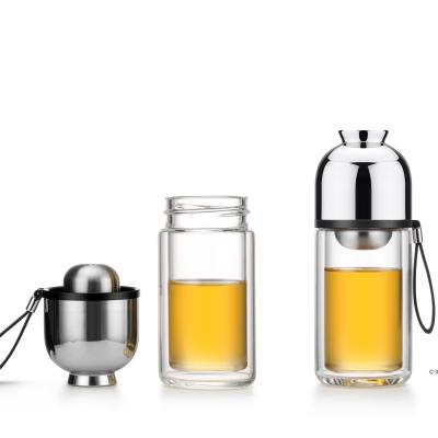 Eco Friendly Glass Magnetic Tea Infuser Cup Strainer Portable 450g
