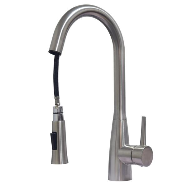 Lead Free Steel 304/316 Material Modern Commercial Pull Out Black Flexible Hose For Kitchen Faucet