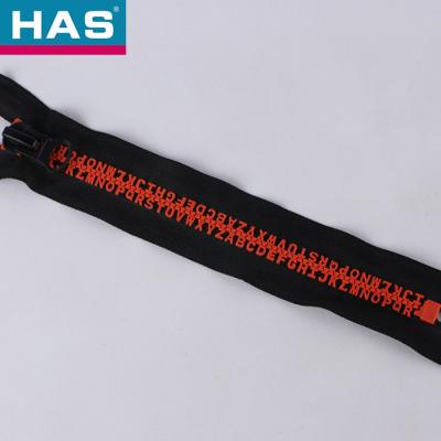 Fermeture à glissière en résine invisible pour les vêtements de poche et de bagages