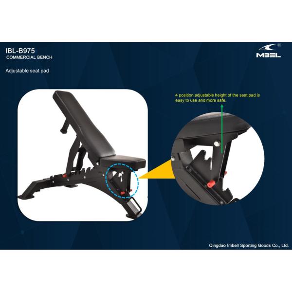 Commercial Sit Up Bench with Adjustable Design N.W. kgs A 30.6 B 11.4 Loading Port