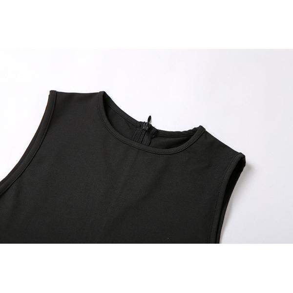 Sport Style Sleeveless Women Bodycon Jumpsuit O Neck Zipper Up