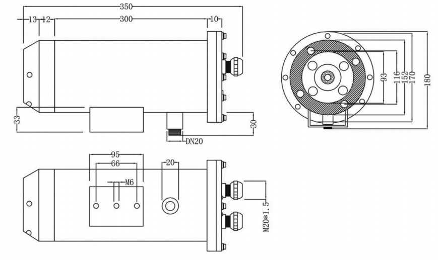 High-intensity Light Suppression Zoom High-temperature Resistant Air-cooled Camera