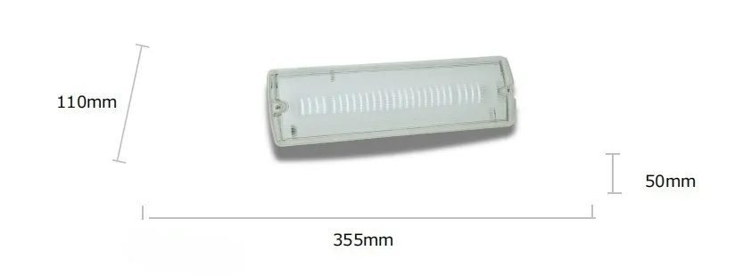 Luz de emergencia antipánico LED para salida de emergencia IP66 para hotel, verde, centro comercial, estación de tren, escuela, supermercado