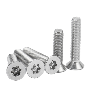 304 stainless steel Torx screw anti-theft bolt flat head hexagonal screw countersunk head machine screw M3/M4