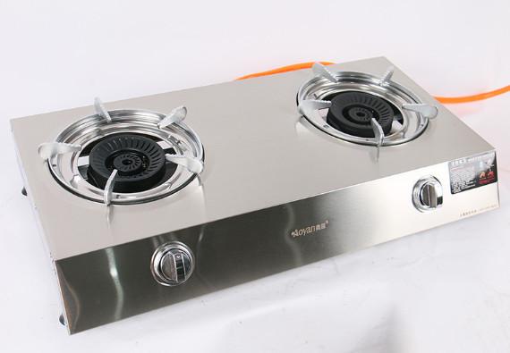 Fierce  gas cooker kitchen desktop stainless steel natural gas liquefied gas double-burner stove