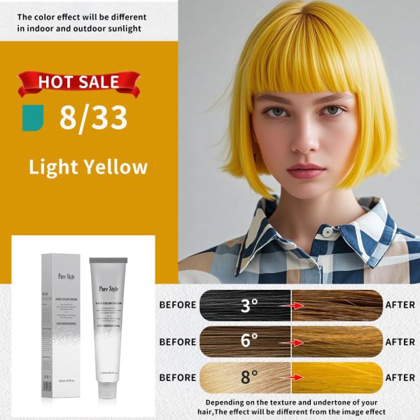 Low Ammonia Professional Hair Color Cream Good Smell Long Lasting Hair Dye Cream