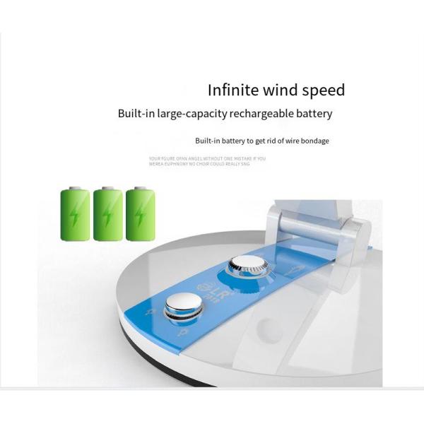 Protable Mini Small Popular Rechargeable Hand Fan With LED Light and Adjustable Speed