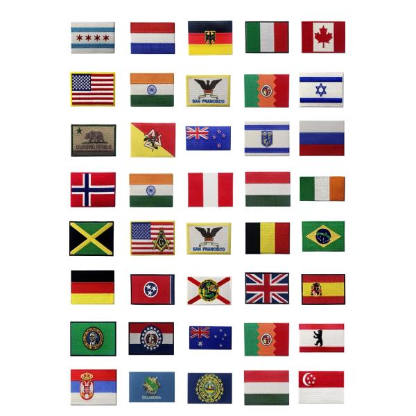 Merrow Border 3D 6.2cm Japan Flag Patch Custom Jacket Patches