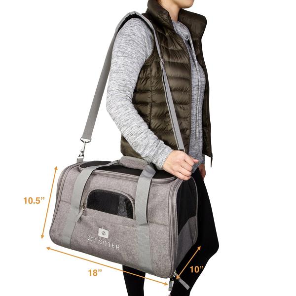 Luxurious Padded Interior Lined Pet Carrier Bag With Removable Roof Bars