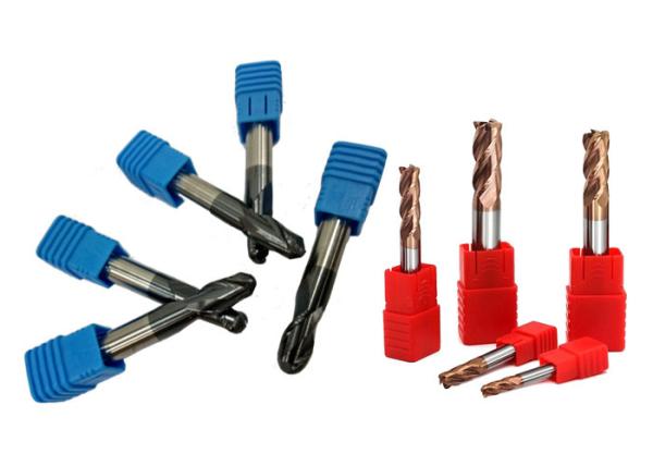 TiAIN Coating Tungsten Carbide End Mill For Cast Iron Hardened Steel Φ4 Φ6 Φ8