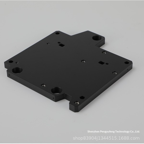 Durable Black Metal Components Hard Anodized Finish Machined Non Standard Hardware