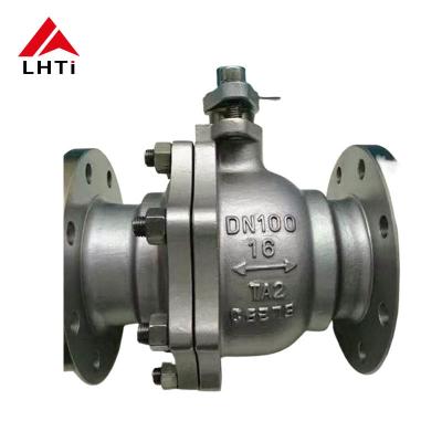 Gr 2 ASME B16.34 Flanca de válvula de bola de titânio Forjada válvula de bola de titânio resistente à corrosão de 6 polegadas