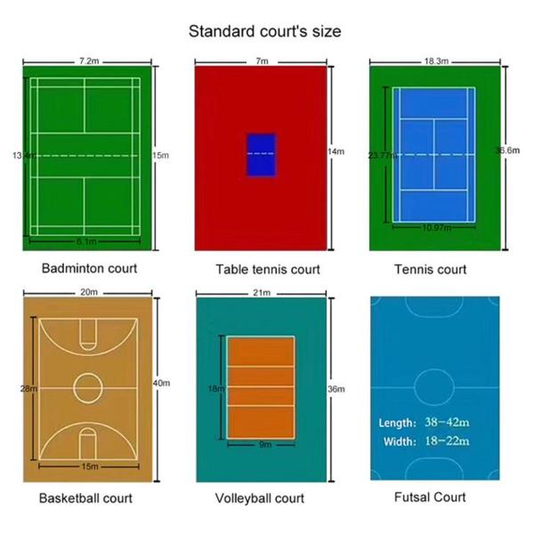 Плитки для внутренних и наружных баскетбольных кортов, плитки для спортивных полов из ПП