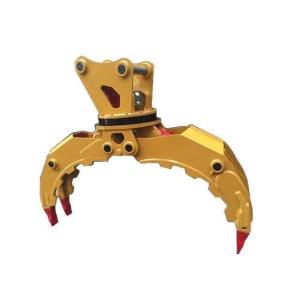 Factory Direct 360 Rotating 5 Ton Excavator Hydraulic Rock Grapple for  320 330 336