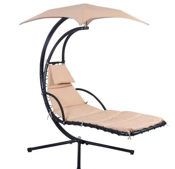 21.5kg Outdoor Lounge Chair With An Umbrella For Outdoor Activities