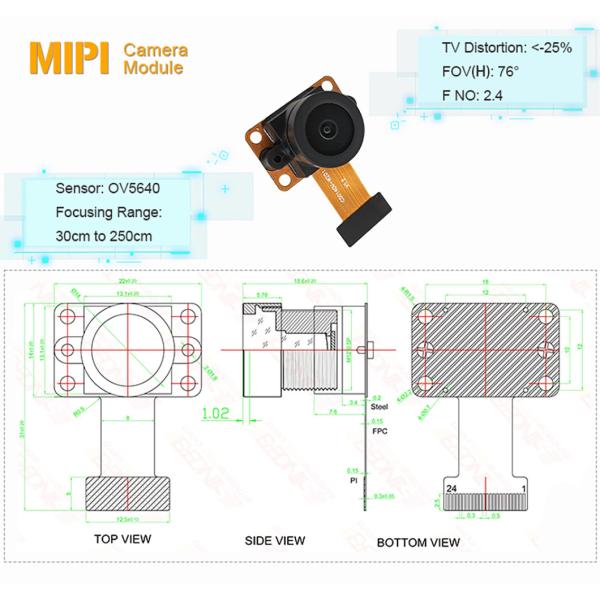 5 мегапиксельный CMOS камера модуль OV5640 датчик изображения Raspberry Pi ESP32 DVP