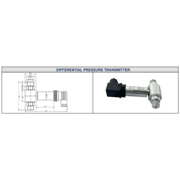 4-20mA Pneumatic Differential Pressure Level Sensor Testing Equipment Differential Pressure Transmitter