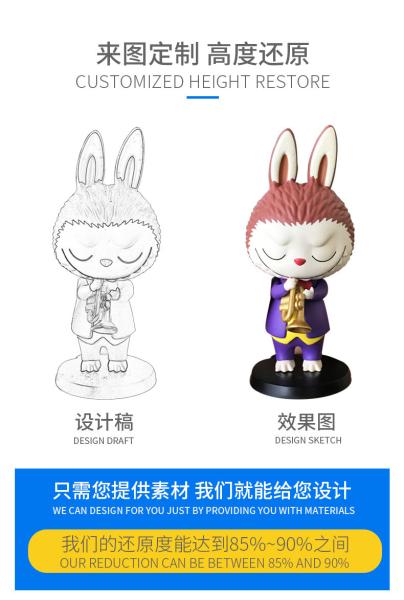 Custom manufacturer Custom Anime Plastic toy Figures 3D Mini Model Toys oem action figure