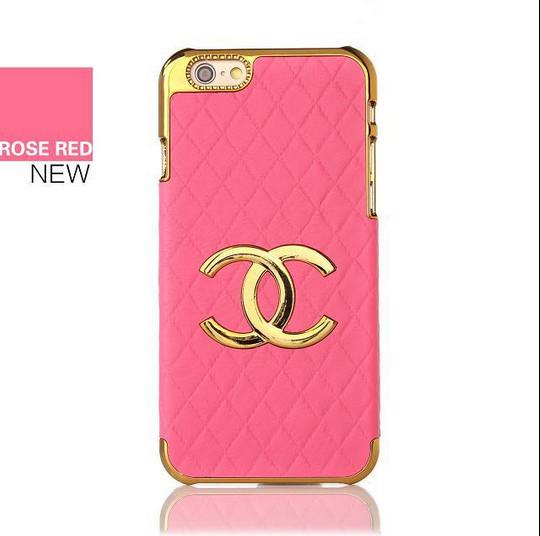 Luxury CC leather PC hard Case Cover For iPhone 4 5s 6s plus SAMSUNG galaxy S6 S7 NOTE 3